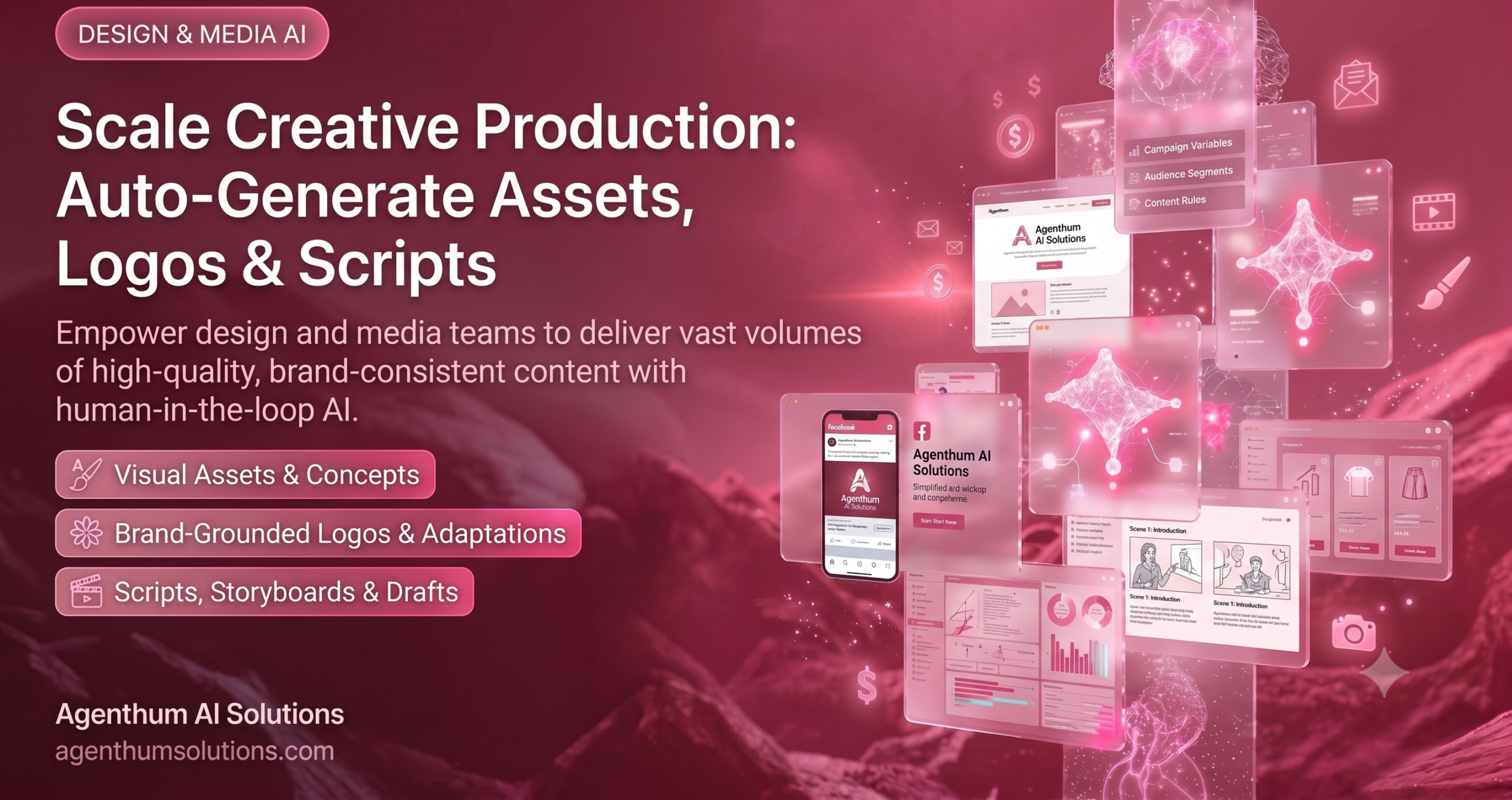 How We Help Teams Auto-Generate Creative Assets, Logos, and Video Scripts at Scale